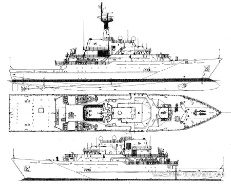 Корабль HMS Tyne P281 (Patrol Boat) (2002) - чертежи, габариты, рисунки
