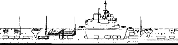 Aircraft carrier HMS Unicorn (1943) - drawings, dimensions, pictures