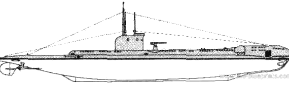 Подводная лодка HMS Utmost (1941) - чертежи, габариты, рисунки