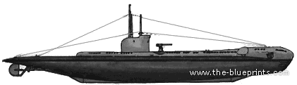 Подводная лодка HMS Utmost (1942) - чертежи, габариты, рисунки