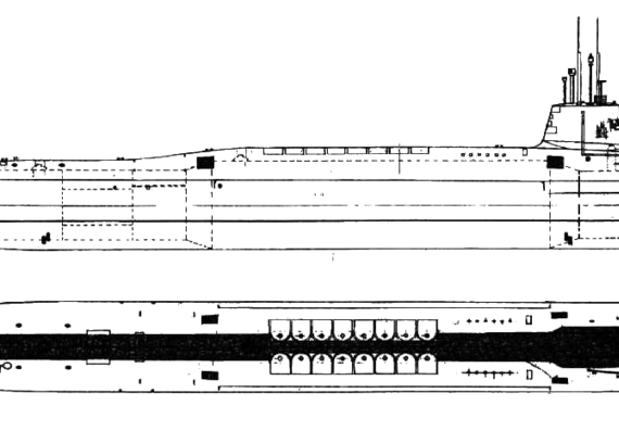 Submarine HMS Vanguard Class (1992) - drawings, dimensions, pictures