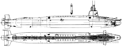 HMS Vanguard S28 (Submarine) (1999) - drawings, dimensions, figures