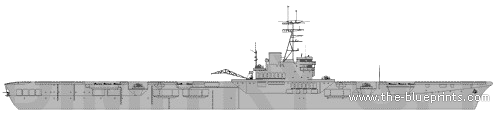 HMS Venerable (Aircraft Carrier) (1942) - drawings, dimensions, pictures