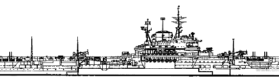 Авианосец HMS Victorious (1945) - чертежи, габариты, рисунки