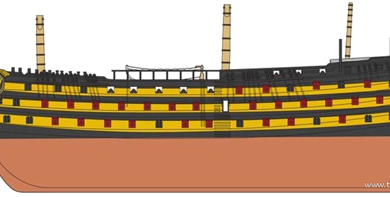 HMS Victory (1765) - drawings, dimensions, pictures