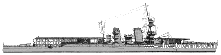 Корабль HMS Vindictive (Aircraft Carrier) (1917) - чертежи, габариты, рисунки