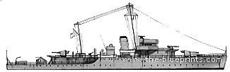 HMS Wellington (Sloop) (1940) - drawings, dimensions, pictures
