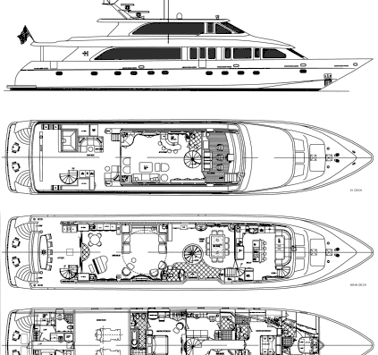 Hargrave Custom yacht - drawings, dimensions, pictures