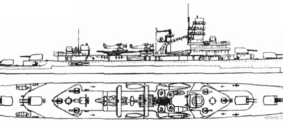 Корабль Hr Eendracht (Cruiser) - Netherlands (1940) - чертежи, габариты, рисунки
