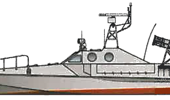Корабль IIS Bavar class Patrol Boat - Iran - чертежи, габариты, рисунки