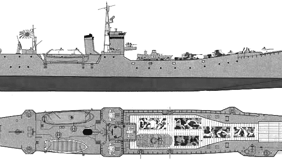 Корабль IJN 103 Type (Transport Vessel) - чертежи, габариты, рисунки