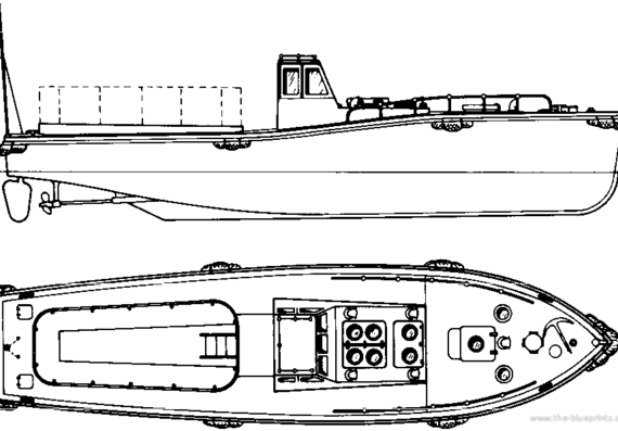 Корабль IJN 11m 60hp Motor Boat - чертежи, габариты, рисунки