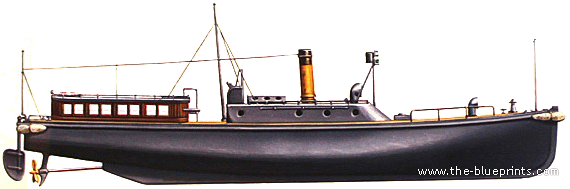 Корабль IJN 17m 150hp Motor Boat - чертежи, габариты, рисунки