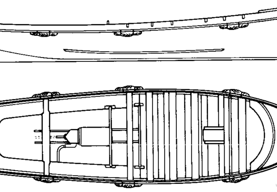 IJN 6m Dinghy ship - drawings, dimensions, figures
