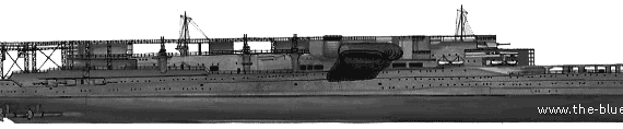 Aircraft carrier IJN Akagi (Aircraft Carrier) (1928) - drawings, dimensions, pictures
