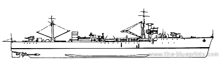 Корабль IJN Ashizuri (Oiler) - чертежи, габариты, рисунки