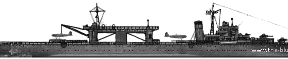 Авианосец IJN Chitose (Aircraft Carrier) (1941) - чертежи, габариты, рисунки