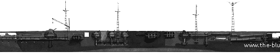 Aircraft carrier IJN Chitose (Aircraft Carrier) (1944) - drawings, dimensions, pictures