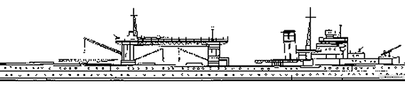 Корабль IJN Chitose (Seaplane Tender) - чертежи, габариты, рисунки