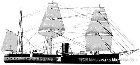 Корабль IJN Fuso (Battleship) (1877) - чертежи, габариты, рисунки
