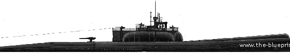 Подводная лодка IJN I-13 (Submarine) (1944) - чертежи, габариты, рисунки
