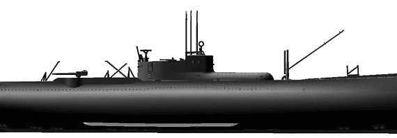 Ship IJN I-27 (Submarine) - drawings, dimensions, figures
