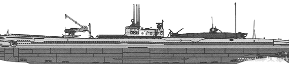 Ship IJN I-27 (Submarinel) - drawings, dimensions, figures