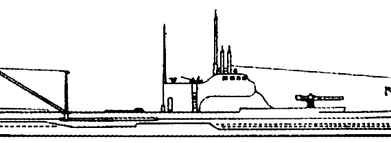 Подводная лодка IJN I-8 1939 (Submarine) - чертежи, габариты, рисунки
