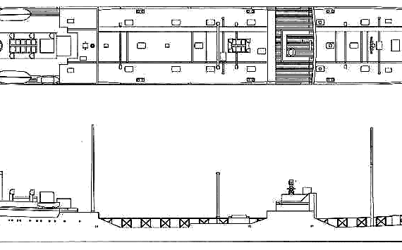 Корабль IJN Iinokaiun Tatekawamaru (Refueling Ship) - чертежи, габариты, рисунки