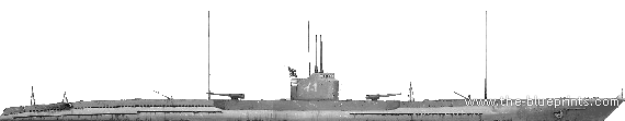 Подводная лодка IJN J-1 (Submarine) (1939) - чертежи, габариты, рисунки