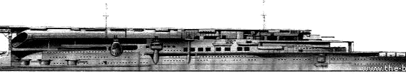 Авианосец IJN Kaga (Aircraft Carrier) 1 - чертежи, габариты, рисунки