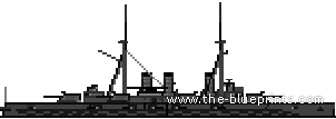 IJN Kawachi (Battleship) - drawings, dimensions, pictures