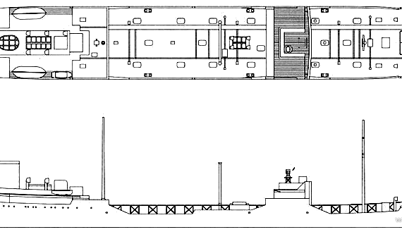 Корабль IJN Kokuyomaru (Aux.Tanker) - чертежи, габариты, рисунки