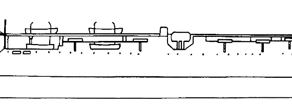Боевой корабль IJN Kumano Maru (1945) - чертежи, габариты, рисунки