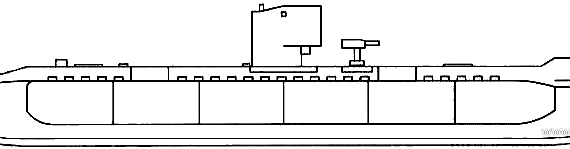 Корабль IJN Maruyu Yu (Submergence Transportation Boat) - чертежи, габариты, рисунки