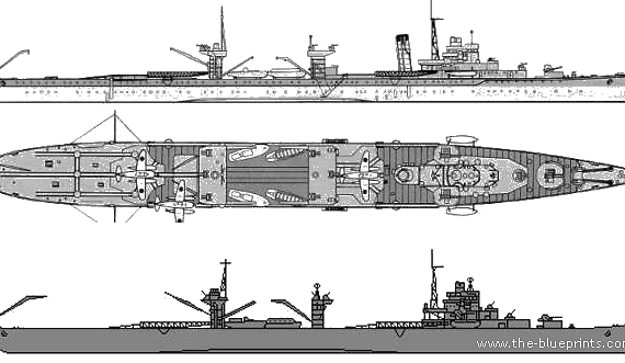 Корабль IJN Mizuho (Seaplane Tender) - чертежи, габариты, рисунки