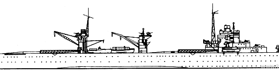 IJN Mizuho (Seaplane Tender) (1939) - drawings, dimensions, pictures