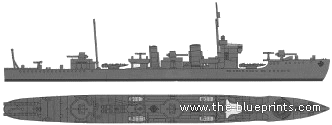 Корабль IJN Momi (Destroyer) - чертежи, габариты, рисунки
