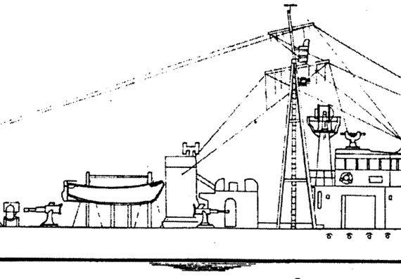 Корабль IJN Odmiana 1 - чертежи, габариты, рисунки