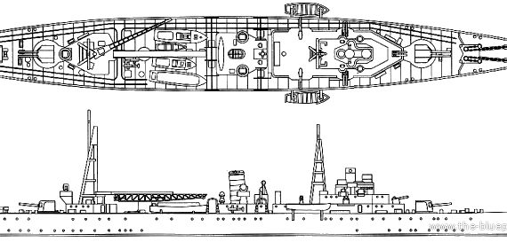 Корабль IJN Okishima (Minelayer) (1942) - чертежи, габариты, рисунки