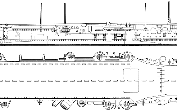 Aircraft carrier IJN Ryujyo (Aircraft Carrier) - drawings, dimensions, pictures