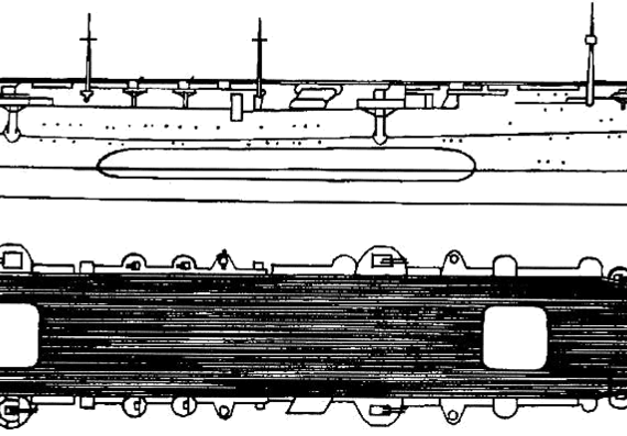 Aircraft carrier IJN Shinyo (1943) - drawings, dimensions, pictures