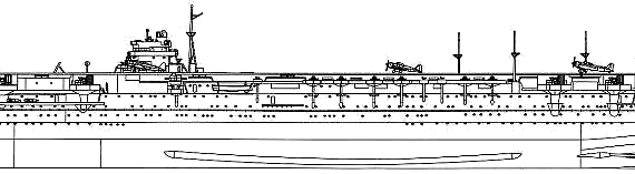 Авианосец IJN Shukaku (Aircraft Carrier) (1941) - чертежи, габариты, рисунки
