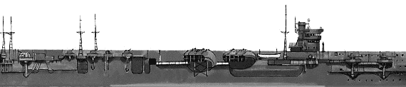 Авианосец IJN Soryu (Aircraft Carrier) (1935) - чертежи, габариты, рисунки