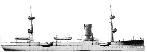 IJN Takao (Cruiser) (1905) - drawings, dimensions, pictures