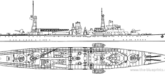Корабль IJN Tsugaru (Minelayer) (1941) - чертежи, габариты, рисунки