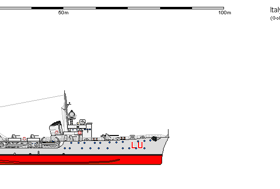 Ship I DE Spica - drawings, dimensions, figures