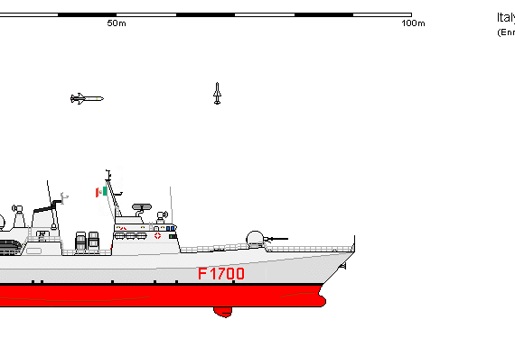 Корабль I FFG F1700 - чертежи, габариты, рисунки
