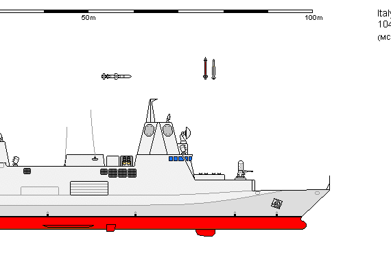 Корабль I FF Fincantieri MOSAIC.4 (2008) - чертежи, габариты, рисунки