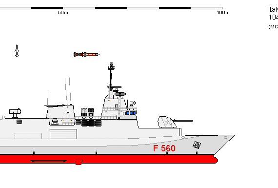 Корабль I FS Fincantieri MOSAIC.2 - чертежи, габариты, рисунки
